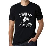 Homme Tee-Shirt J'peux Pas J'Ai Moto T-Shirt Graphique Éco-Responsable Vintage Cadeau Nouveauté Noir Profond XL