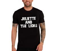 Homme Tee-Shirt Juliette Et Les Lèches - Juliette and The Licks - T-Shirt Graphique Éco-Responsable Vintage Cadeau Nouveauté Noir Profond M