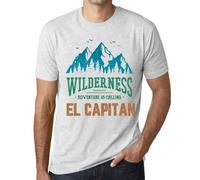Homme Tee-Shirt La Nature Sauvage L'aventure Appelle El Capitan - Wilderness, Adventure Is Calling El Capitan - T-Shirt Graphique Éco-Responsable Vintage Cadeau Nouveauté