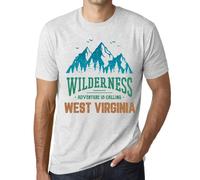 Homme Tee-Shirt La Nature Sauvage L'aventure Appelle La Virginie Occidentale - Wilderness, Adventure Is Calling West Virginia - T-Shirt Graphique Éco-Responsable Vintage Cadeau Nouveauté