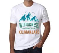 Homme Tee-Shirt La Nature Sauvage L'aventure Appelle Le Kilimanjaro - Wilderness, Adventure Is Calling Kilimanjaro - T-Shirt Graphique Éco-Responsable Vintage Cadeau Nouveauté