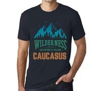 Homme Tee-Shirt La Nature Sauvage L'aventure C'est Le Caucase - Wilderness, Adventure Is Calling Caucasus - T-Shirt Graphique Éco-Responsable Vintage Cadeau Nouveauté