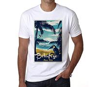 Homme Tee-Shirt La Plage De Botafogo Pura Vida - Botafogo Pura Vida Beach - T-Shirt Graphique Éco-Responsable Vintage Cadeau Nouveauté Blanc M