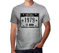 Homme Tee-Shirt La Star Est Née En 1979 - The Star Is Born In 1979 - 45 Ans T-Shirt Graphique Idée Cadeau 45e Anniversaire Vintage Année 1979 Nouveauté