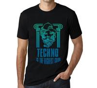 Homme Tee-Shirt La Techno Est Le Bien Suprême - Techno Is The Highest Good - T-Shirt Graphique Éco-Responsable Vintage Cadeau Nouveauté