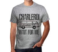 Homme Tee-Shirt L'aventure M'attend À Charleroi - Adventure Wait For Me In Charleroi - T-Shirt Graphique Éco-Responsable Vintage Cadeau Nouveauté