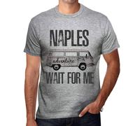 Homme Tee-Shirt L'aventure M'attend À Naples - Adventure Wait For Me In Naples - T-Shirt Graphique Éco-Responsable Vintage Cadeau Nouveauté