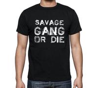 Homme Tee-Shirt Le Gang De La Famille Savage - Savage Family Gang - T-Shirt Graphique Éco-Responsable Vintage Cadeau Nouveauté