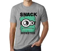 Homme Tee-Shirt Le Monstre Des Snacks - Snack Monster - T-Shirt Graphique Éco-Responsable Vintage Cadeau Nouveauté
