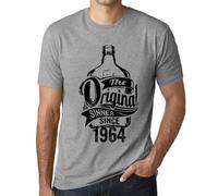 Homme Tee-Shirt Le Pécheur Originel Depuis 1964 - The Original Sinner Since 1964 - 60 Ans T-Shirt Graphique Idée Cadeau 60e Anniversaire Vintage Année 1964 Nouveauté