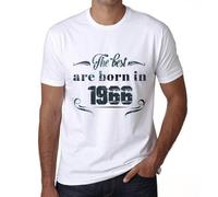 Homme Tee-Shirt Les Meilleurs Sont Nés En 1966 - The Best Are Born In 1966 - 58 Ans T-Shirt Graphique Idée Cadeau 58e Anniversaire Vintage Année 1966 Nouveauté