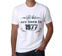 Homme Tee-Shirt Les Meilleurs Sont Nés En 1977 - The Best Are Born In 1977 - 47 Ans T-Shirt Graphique Idée Cadeau 47e Anniversaire Vintage Année 1977 Nouveauté