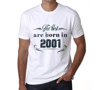 Homme Tee-Shirt Les Meilleurs Sont Nés En 2001 - The Best Are Born In 2001 - 23 Ans T-Shirt Graphique Idée Cadeau 23e Anniversaire Vintage Année 2001 Nouveauté