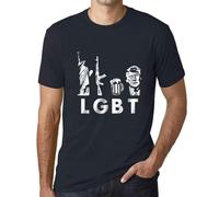 Homme Tee-Shirt Lgbt Liberté Armes À Feu Bière - Lgbt Liberty Guns Beer - T-Shirt Graphique Éco-Responsable Vintage Cadeau Nouveauté
