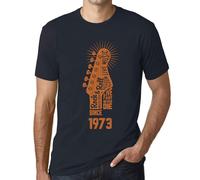 Homme Tee-Shirt - Live Fast, Never Die Guitar And Rock & Roll Since 1973 - 51 Ans T-Shirt Graphique Idée Cadeau 51e Anniversaire Vintage Année 1973 Nouveauté