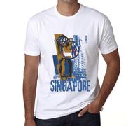 Homme Tee-Shirt Mode De Vie À Singapour - Singapore Lifestyle - T-Shirt Graphique Éco-Responsable Vintage Cadeau Nouveauté