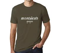 Homme Tee-Shirt Monsieur Papa T-Shirt Graphique Éco-Responsable Vintage Cadeau Nouveauté Army M