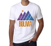 Homme Tee-Shirt Montagne Bolivie - Mountain Bolivia - T-Shirt Graphique Éco-Responsable Vintage Cadeau Nouveauté