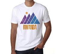 Homme Tee-Shirt Montagne Rwanda - Mountain Rwanda - T-Shirt Graphique Éco-Responsable Vintage Cadeau Nouveauté