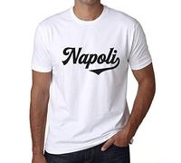 Homme Tee-Shirt Naples - Napoli - T-Shirt Graphique Éco-Responsable Vintage Cadeau Nouveauté Blanc 4XL