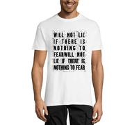 Homme Tee-Shirt Ne Mentira Pas S'il N'y A Rien À Craindre - Will Not Lie If There Is Nothing To Fear - T-Shirt Graphique Éco-Responsable Vintage Cadeau Nouveauté