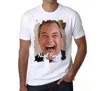 Homme Tee-Shirt Nigel Farage T-Shirt Graphique Éco-Responsable Vintage Cadeau Nouveauté