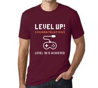 Homme Tee-Shirt Niveau Atteint ! Niveau Atteint - Level Up! Level Achieved - T-Shirt Graphique Éco-Responsable Vintage Cadeau Nouveauté