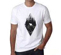 Homme Tee-Shirt Ours De La Forêt - Forest Bear - T-Shirt Graphique Éco-Responsable Vintage Cadeau Nouveauté Blanc XXL