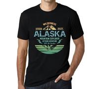 Homme Tee-Shirt - Outdoor Adventure, Wilderness, Mountain Explorer Alaska - T-Shirt Graphique Éco-Responsable Vintage Cadeau Nouveauté
