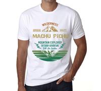 Homme Tee-Shirt - Outdoor Adventure, Wilderness, Mountain Explorer Machu Pichu - T-Shirt Graphique Éco-Responsable Vintage Cadeau Nouveauté