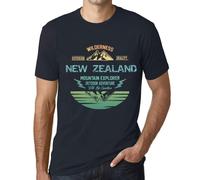 Homme Tee-Shirt - Outdoor Adventure, Wilderness, Mountain Explorer New Zealand - T-Shirt Graphique Éco-Responsable Vintage Cadeau Nouveauté