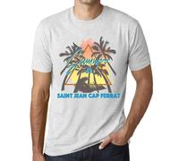 Homme Tee-Shirt Palmier Soleil Été À Saint Jean Cap Ferrat - Palm, Sunshine, Summer In Saint Jean Cap Ferrat - T-Shirt Graphique Éco-Responsable Vintage Cadeau Nouveauté