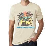 Homme Tee-Shirt Palmier Soleil Été À Saint Jean Cap Ferrat - Palm, Sunshine, Summer In Saint Jean Cap Ferrat - T-Shirt Graphique Éco-Responsable Vintage Cadeau Nouveauté
