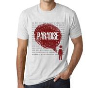 Homme Tee-Shirt Paradis Des Pensées - Thoughts Paradise - T-Shirt Graphique Éco-Responsable Vintage Cadeau Nouveauté