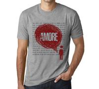 Homme Tee-Shirt Pensées Amore - Thoughts Amore - T-Shirt Graphique Éco-Responsable Vintage Cadeau Nouveauté