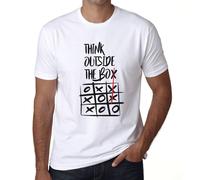 Homme Tee-Shirt Pensez En Dehors Des Sentiers Battus - Think Outside The Box - T-Shirt Graphique Éco-Responsable Vintage Cadeau Nouveauté