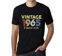 Homme Tee-Shirt Pièces d'origine 1965 - Original Parts 1965 - 60 Ans T-Shirt Graphique Idée Cadeau 60e Anniversaire Vintage Année 1965 Nouveauté Noir Profond M