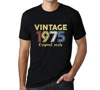 Homme Tee-Shirt Pièces d'origine 1975 - Original Parts 1975 - 50 Ans T-Shirt Graphique Idée Cadeau 50e Anniversaire Vintage Année 1975 Nouveauté Noir Profond M