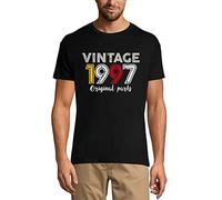 Homme Tee-Shirt Pièces d'origine 1997 - Original Parts 1997 - 28 Ans T-Shirt Graphique Idée Cadeau 28e Anniversaire Vintage Année 1997 Nouveauté Noir Profond XL