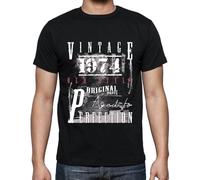 Homme Tee-Shirt Pièces D'origine Vieillies À La Perfection 1974 - Original Parts Aged To Perfection 1974 - 50 Ans T-Shirt Graphique Idée Cadeau 50e Anniversaire Vintage Année 1974 Nouveauté