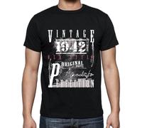 Homme Tee-Shirt Pièces Originales Vieillies À La Perfection 1942 - Original Parts Aged To Perfection 1942 - 82 Ans T-Shirt Graphique Idée Cadeau 82e Anniversaire Vintage Année 1942 Nouveauté