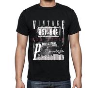Homme Tee-Shirt Pièces Originales Vieillies À La Perfection 1946 - Original Parts Aged To Perfection 1946 - 78 Ans T-Shirt Graphique Idée Cadeau 78e Anniversaire Vintage Année 1946 Nouveauté