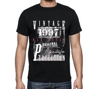 Homme Tee-Shirt Pièces Originales Vieillies À La Perfection 1997 - Original Parts Aged To Perfection 1997 - 27 Ans T-Shirt Graphique Idée Cadeau 27e Anniversaire Vintage Année 1997 Nouveauté