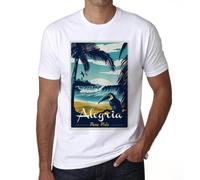 Homme Tee-Shirt Plage Alegria Pura Vida - Alegria Pura Vida Beach - T-Shirt Graphique Éco-Responsable Vintage Cadeau Nouveauté