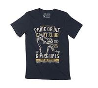Homme Tee-Shirt Pride Or Die - Arts Martiaux MMA - Authentic Fighter - Pride Or Die - Martial Arts MMA - Authentic Fighter - T-Shirt Graphique Éco-Responsable Vintage Cadeau Nouveauté Noir Profond L
