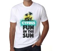 Homme Tee-Shirt S'amuser Au Soleil À Chypre - Fun In The Sun In Cyprus - T-Shirt Graphique Éco-Responsable Vintage Cadeau Nouveauté