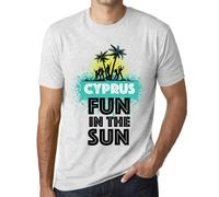 Homme Tee-Shirt S'amuser Au Soleil À Chypre - Fun In The Sun In Cyprus - T-Shirt Graphique Éco-Responsable Vintage Cadeau Nouveauté