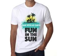 Homme Tee-Shirt S'amuser Au Soleil À San Vito Lo Capo - Fun In The Sun In San Vito Lo Capo - T-Shirt Graphique Éco-Responsable Vintage Cadeau Nouveauté