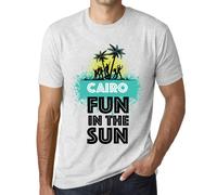 Homme Tee-Shirt S'amuser Au Soleil Au Caire - Fun In The Sun In Cairo - T-Shirt Graphique Éco-Responsable Vintage Cadeau Nouveauté