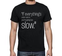 Homme Tee-Shirt Si Tout Est Sous Contrôle Tu Vas Trop Lentement - If Everything's Under Control You're Going Too Slow - T-Shirt Graphique Éco-Responsable Vintage Cadeau Nouveauté